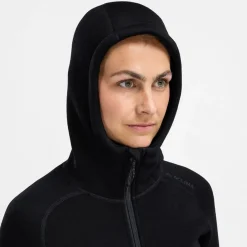Aclima Fleecewool Hooded Jacket W'S Jet Black