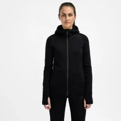 Aclima Fleecewool Hooded Jacket W'S Jet Black