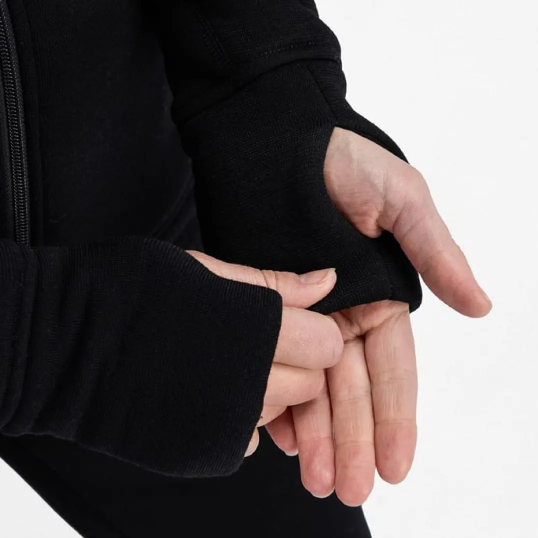 Aclima Fleecewool Hooded Jacket W'S Jet Black