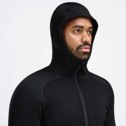 Aclima Fleecewool Hooded Jacket M'S Jet Black