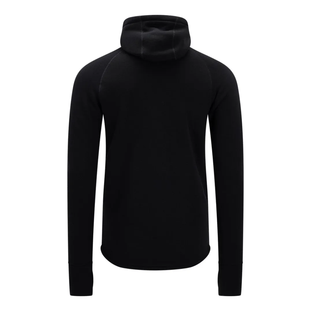 Aclima Fleecewool Hooded Jacket M'S Jet Black