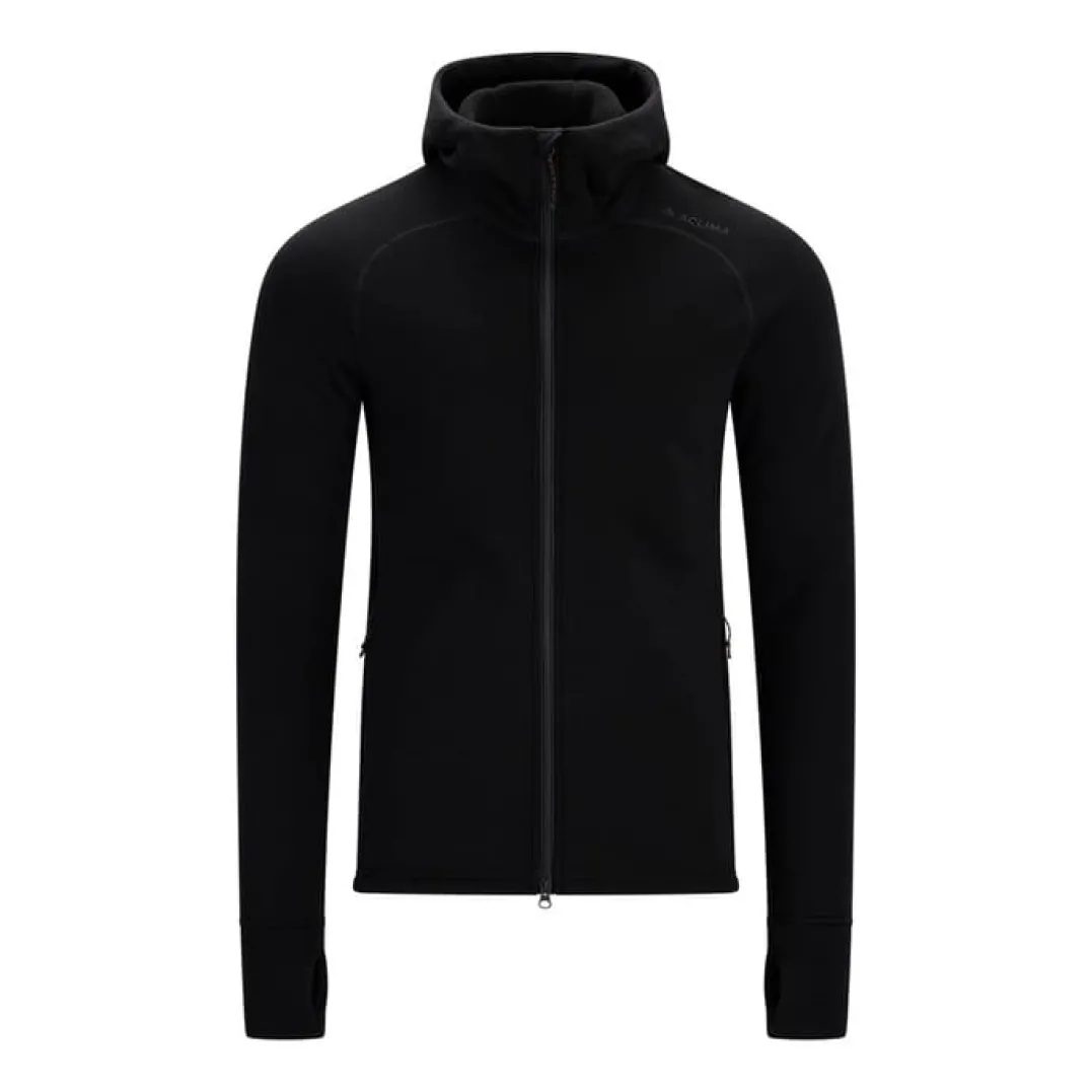 Aclima Fleecewool Hooded Jacket M'S Jet Black