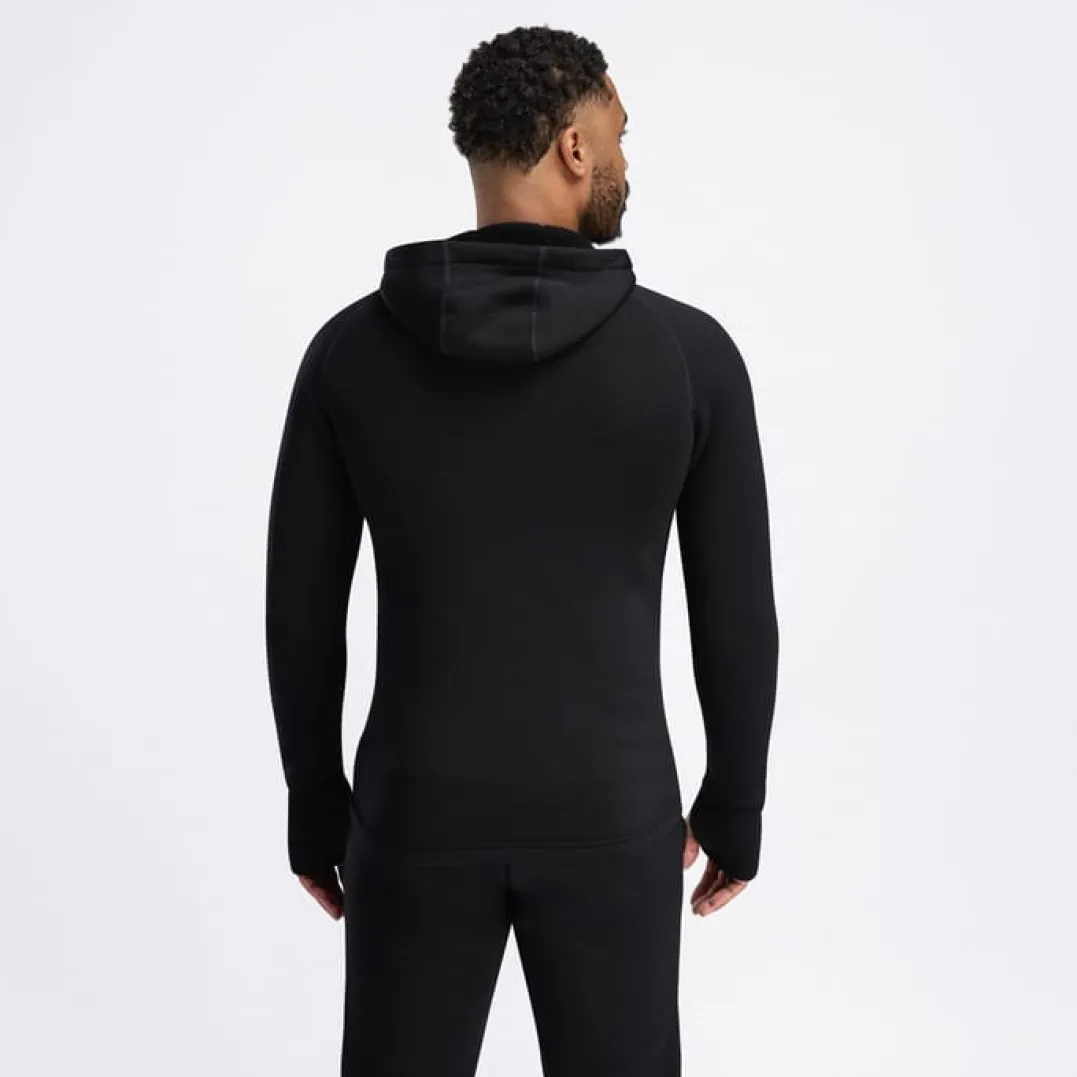 Aclima Fleecewool Hooded Jacket M'S Jet Black