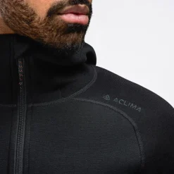 Aclima Fleecewool Hooded Jacket M'S Jet Black