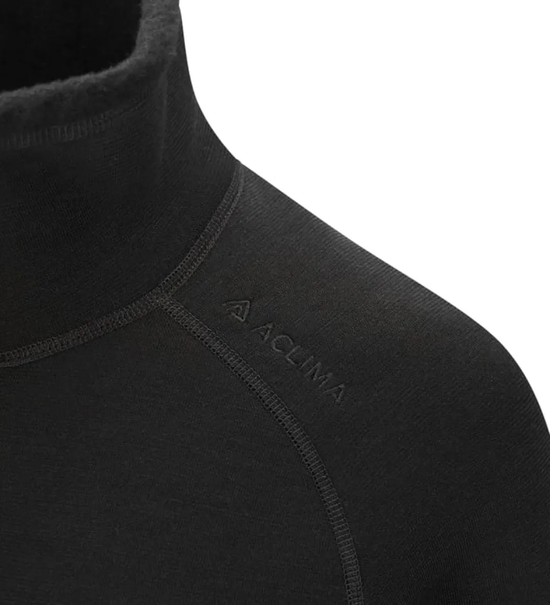 Aclima Fleecewool V2 Polo W/ Zip M'S Jet Black
