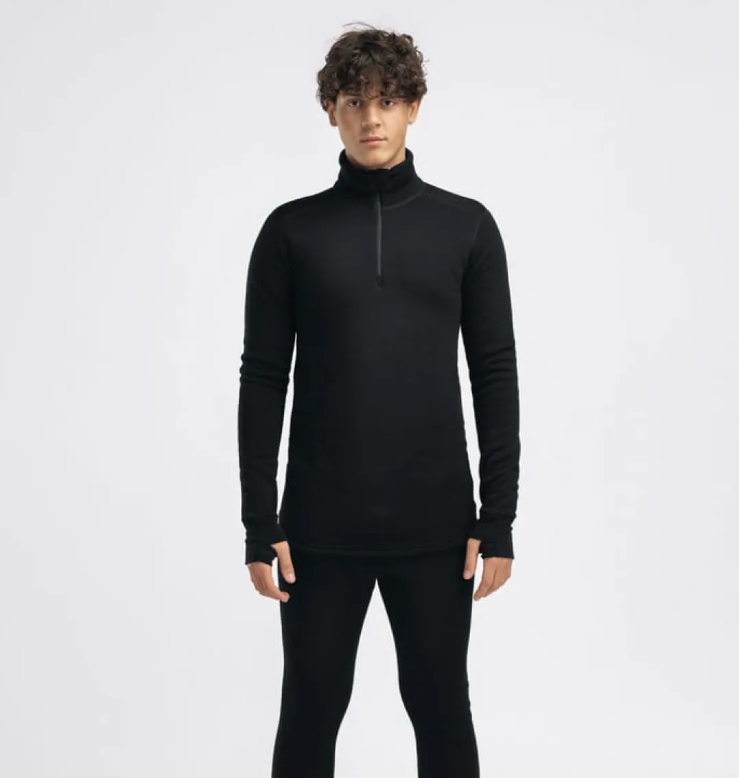 Aclima Fleecewool V2 Polo W/ Zip M'S Jet Black