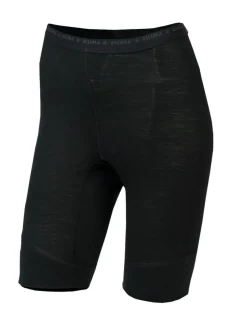 Aclima LightWool Shorts Long Women Jet Black