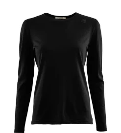 Aclima LightWool 140 Undershirt Long Sleeve Woman Jet Black