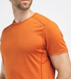 Aclima Men's Lightwool 140 Trail Tee Apricot Orange