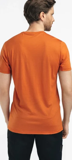 Aclima Men's Lightwool 140 Trail Tee Apricot Orange