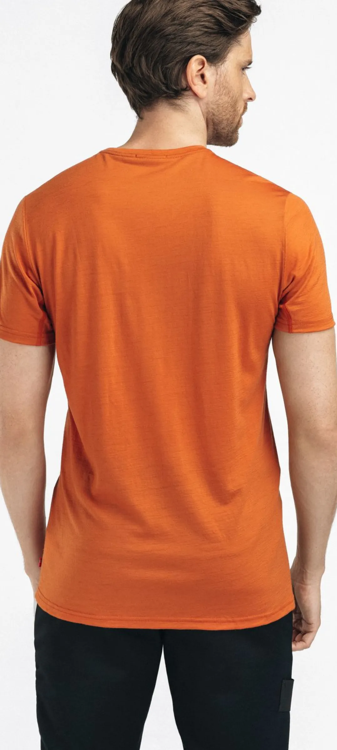 Aclima Men's Lightwool 140 Trail Tee Apricot Orange