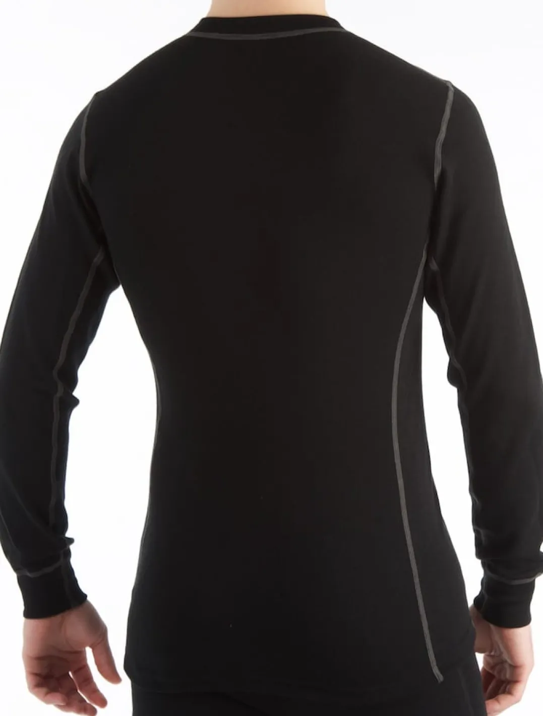 Aclima Men's WarmWool Crew Neck Jet Black