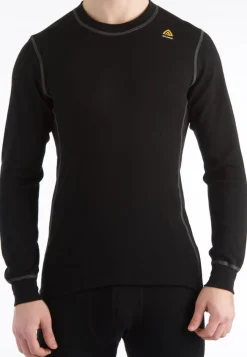 Aclima Men's WarmWool Crew Neck Jet Black