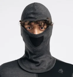 Aclima Men's WarmWool Hoodsweater with Zip Marengo/Jet Black/Corsair
