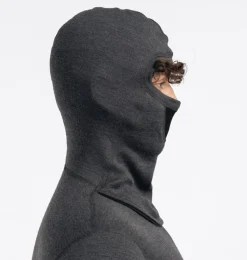 Aclima Men's WarmWool Hoodsweater with Zip Marengo/Jet Black/Corsair