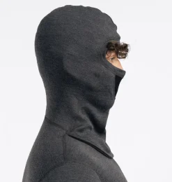 Aclima Men's WarmWool Hoodsweater with Zip Marengo/Jet Black/Corsair