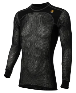 Aclima Men's WoolNet Crewneck Jet Black