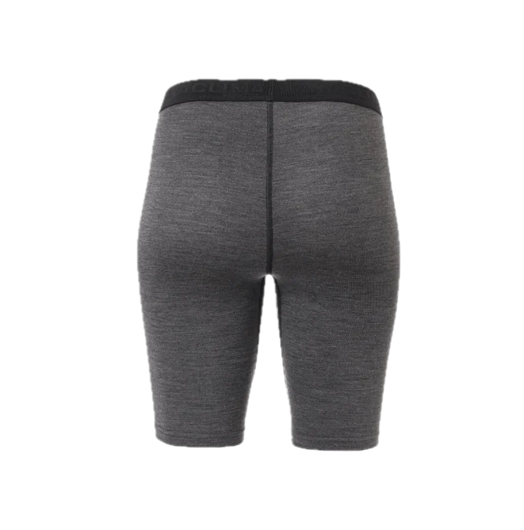 Aclima WarmWool Long Shorts W/Windstop Woman Jet Black / Marengo