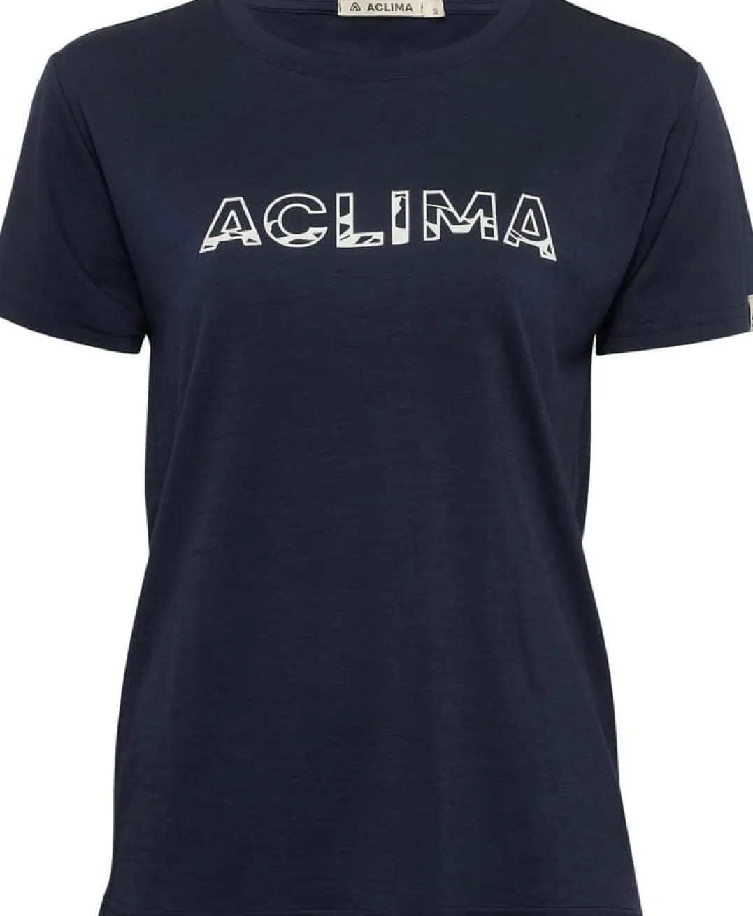 Aclima Women's LightWool 140 Classic Tee Logo Navy Blazer