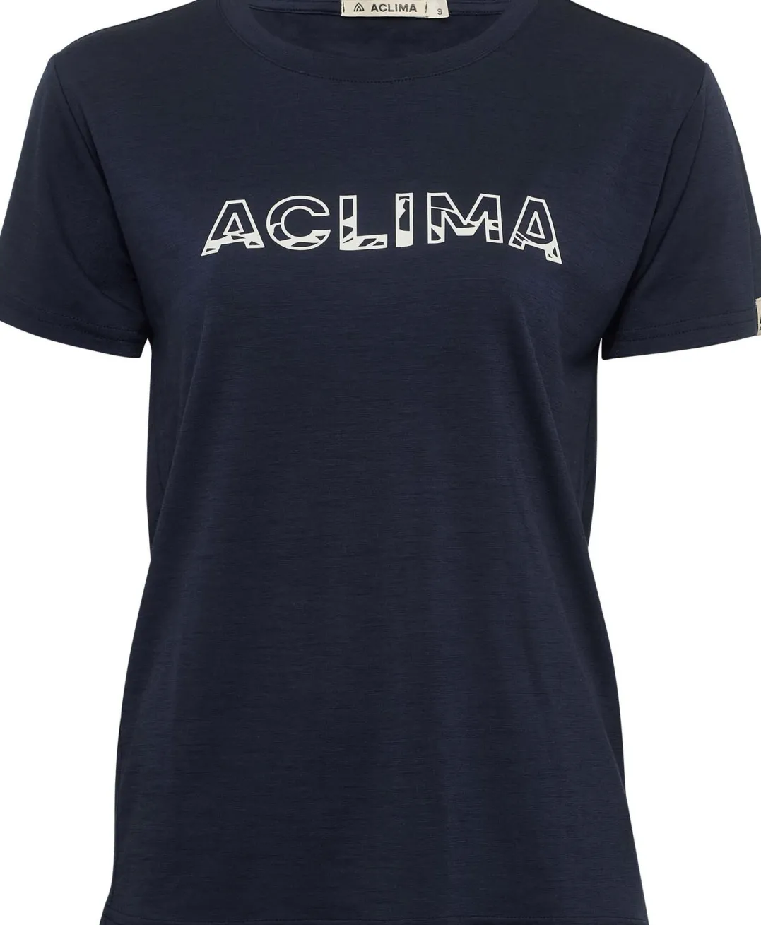 Aclima Women's LightWool 140 Classic Tee Logo Navy Blazer