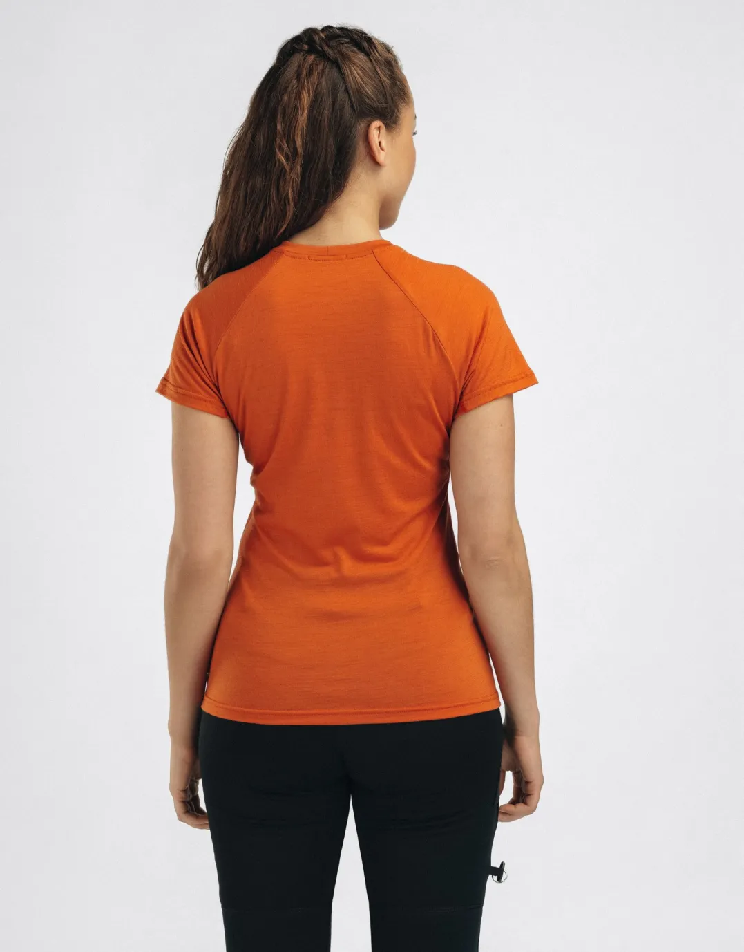 Aclima Women's Lightwool 140 Trail Tee Apricot Orange