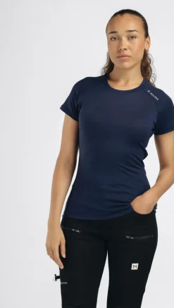 Aclima Women's Lightwool 140 Trail Tee Navy Blazer