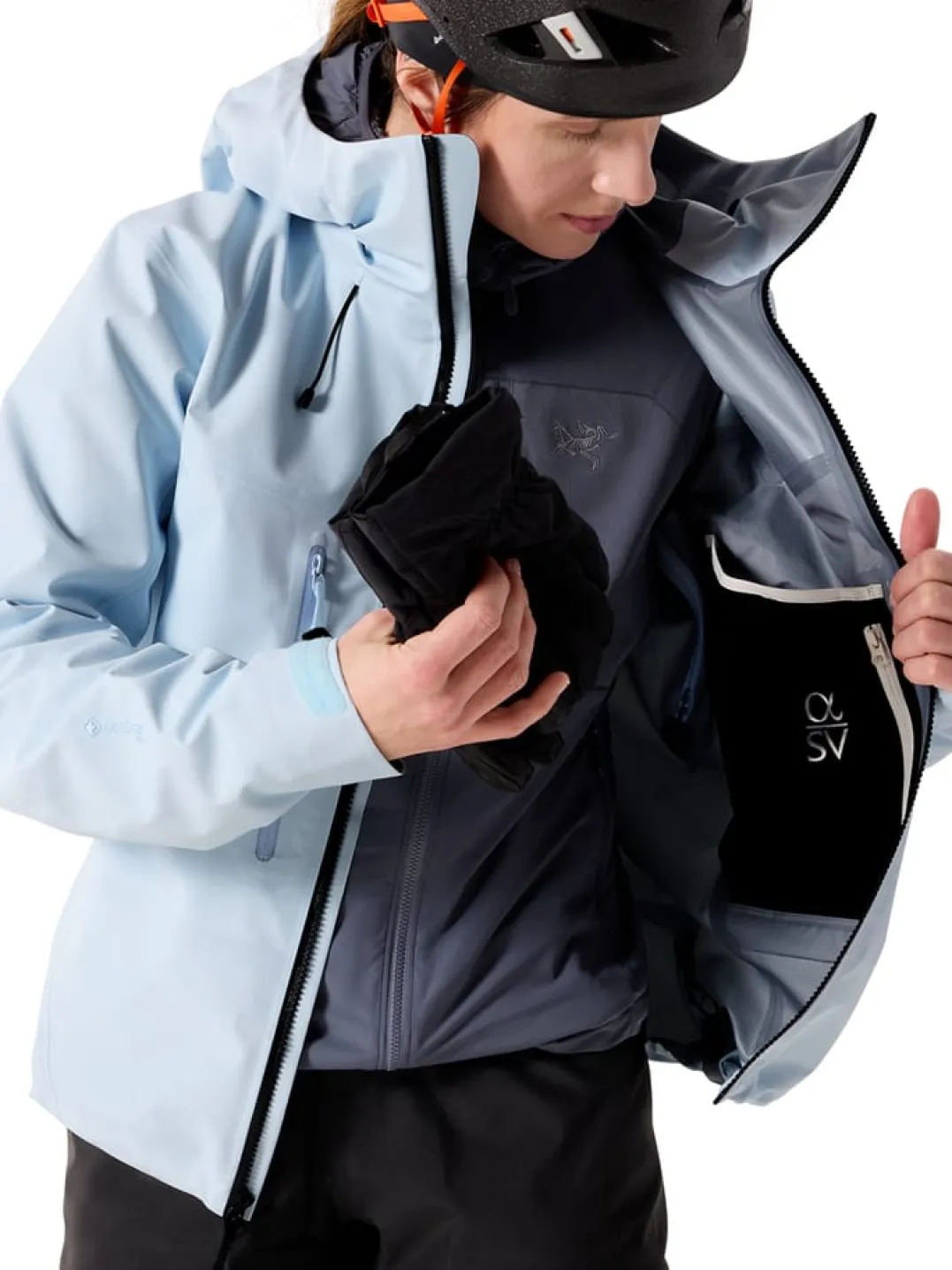 Arc'teryx Alpha Sv Jacket W Alpine Blue / Black