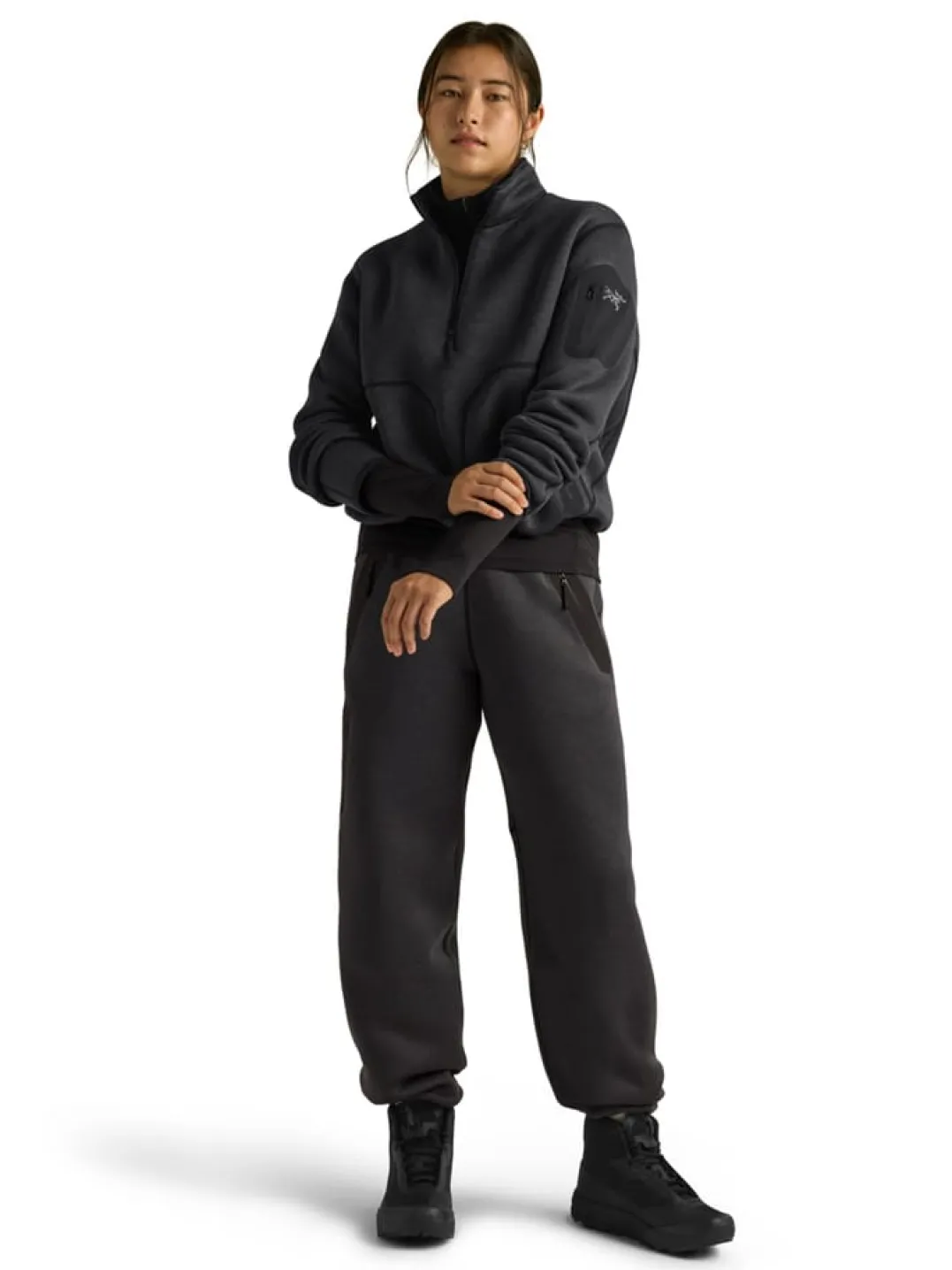 Arc'teryx Covert 1/2 Zip W Black Heather