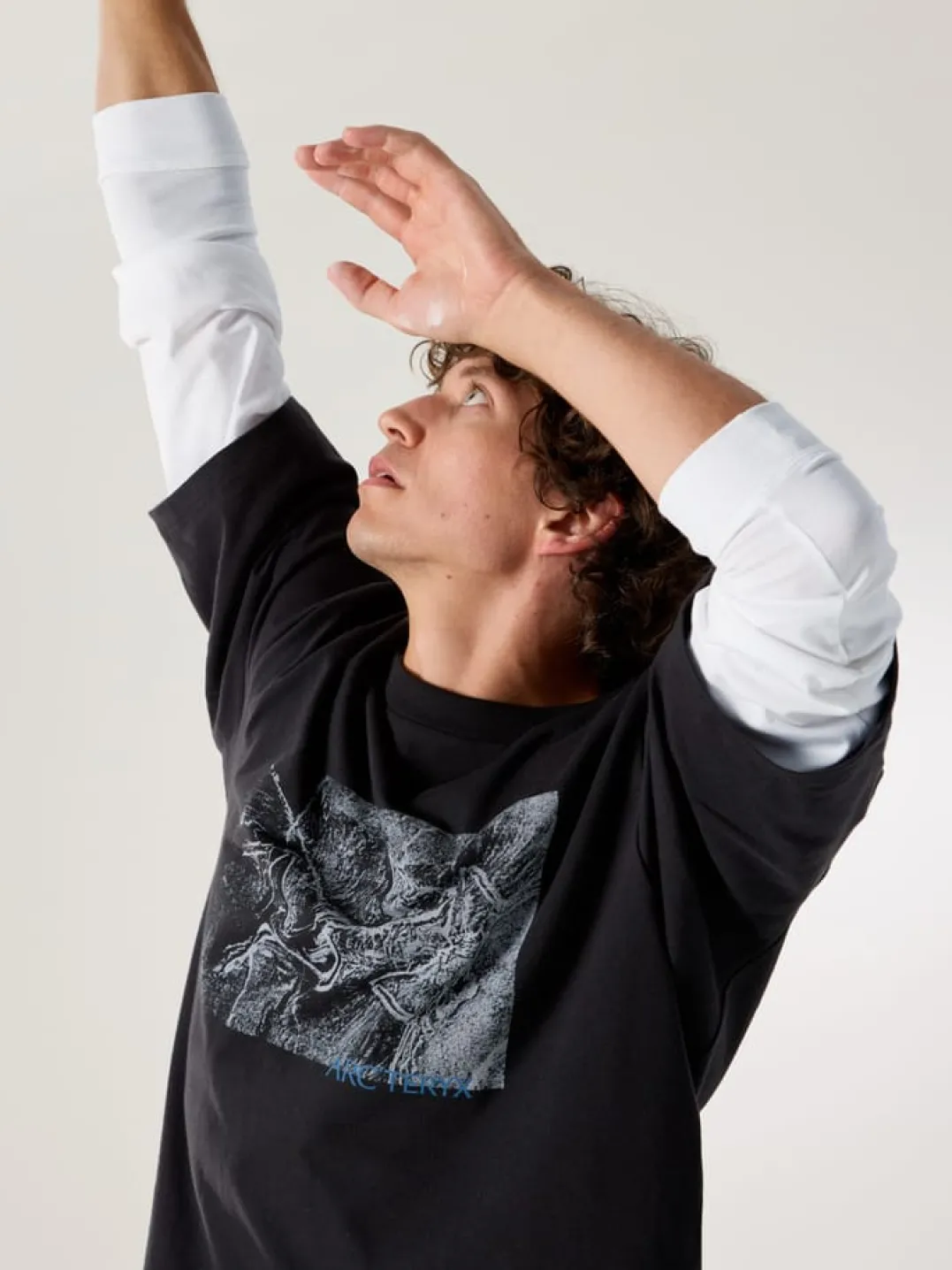 Arc'teryx Kragg Cotton Lithographica Ss M Black