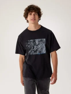 Arc'teryx Kragg Cotton Lithographica Ss M Black