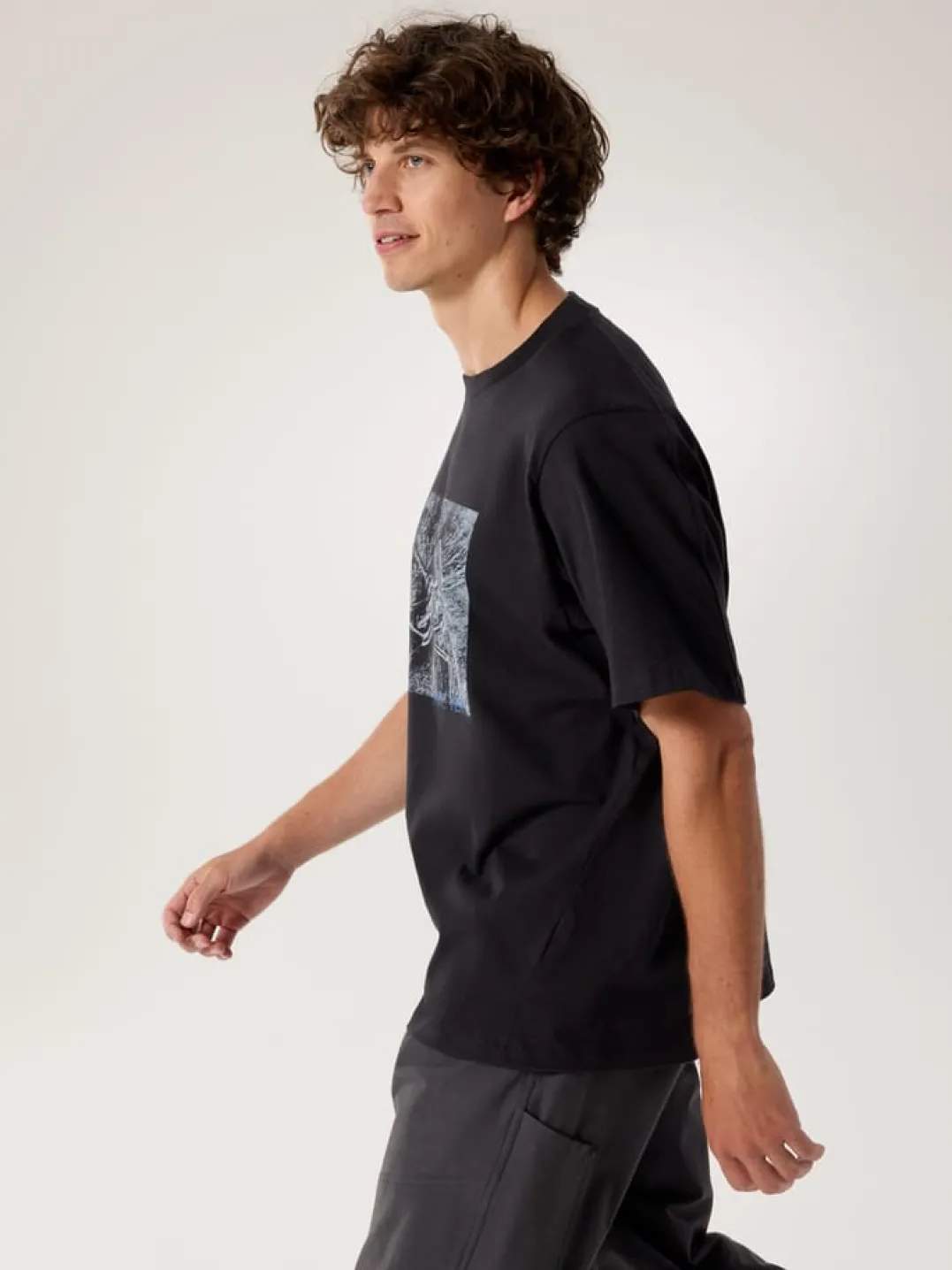 Arc'teryx Kragg Cotton Lithographica Ss M Black