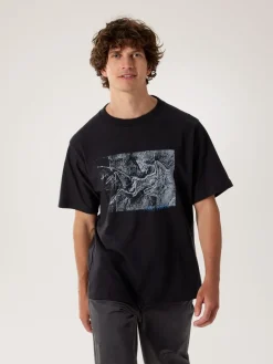 Arc'teryx Kragg Cotton Lithographica Ss M Black