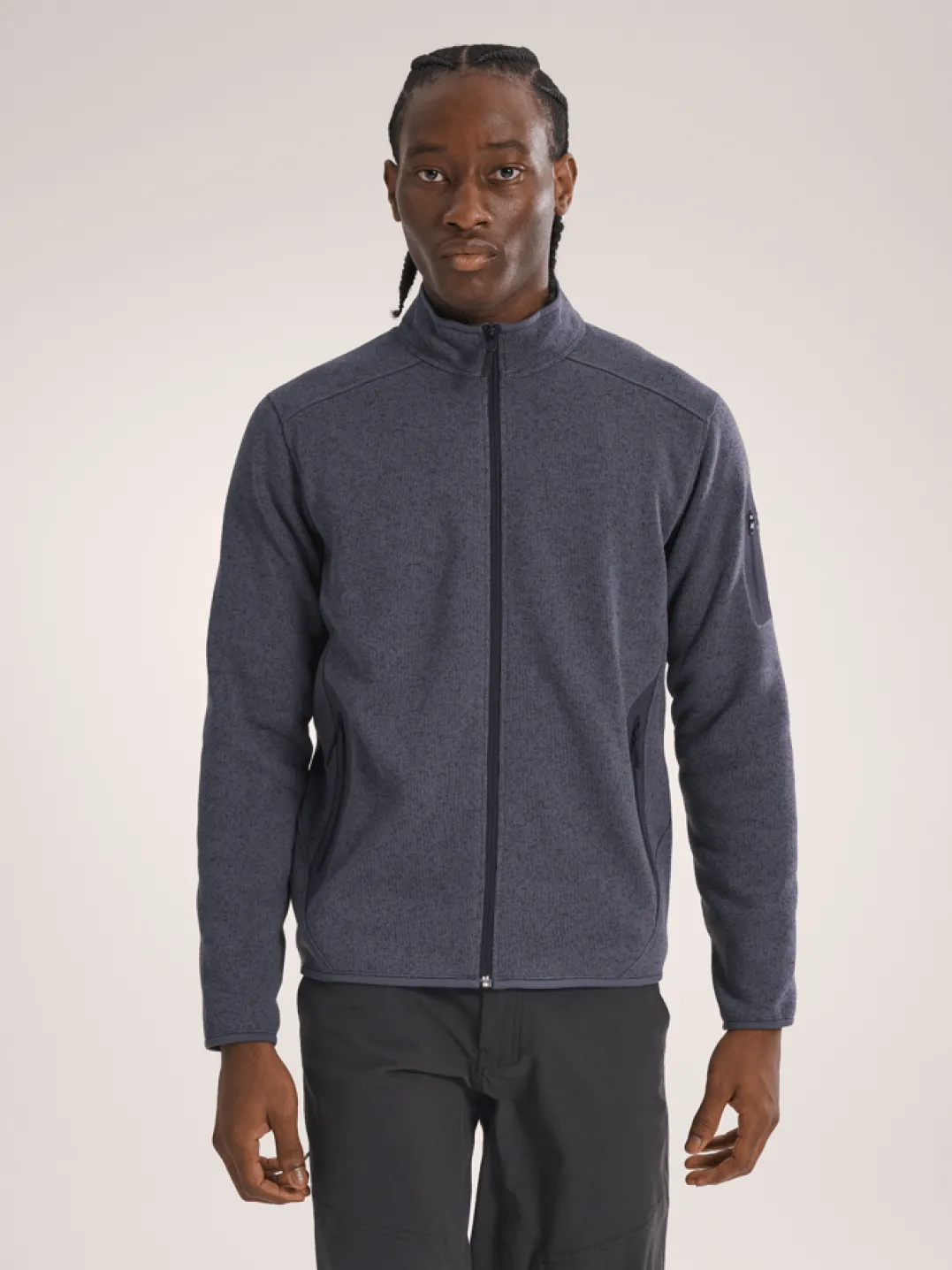 Arc'teryx Men's Covert Cardigan Dark Stratus Heather/Balck Sapphire