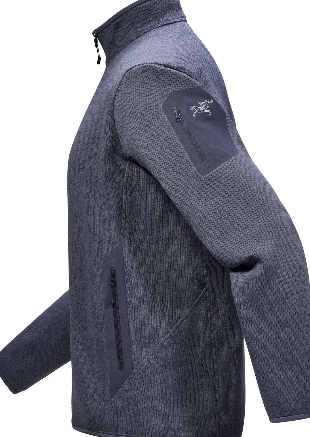 Arc'teryx Men's Covert Cardigan Dark Stratus Heather/Balck Sapphire