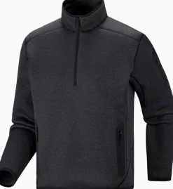 Arc'teryx Men's Covert 1/2 Zip Neck Black Heather