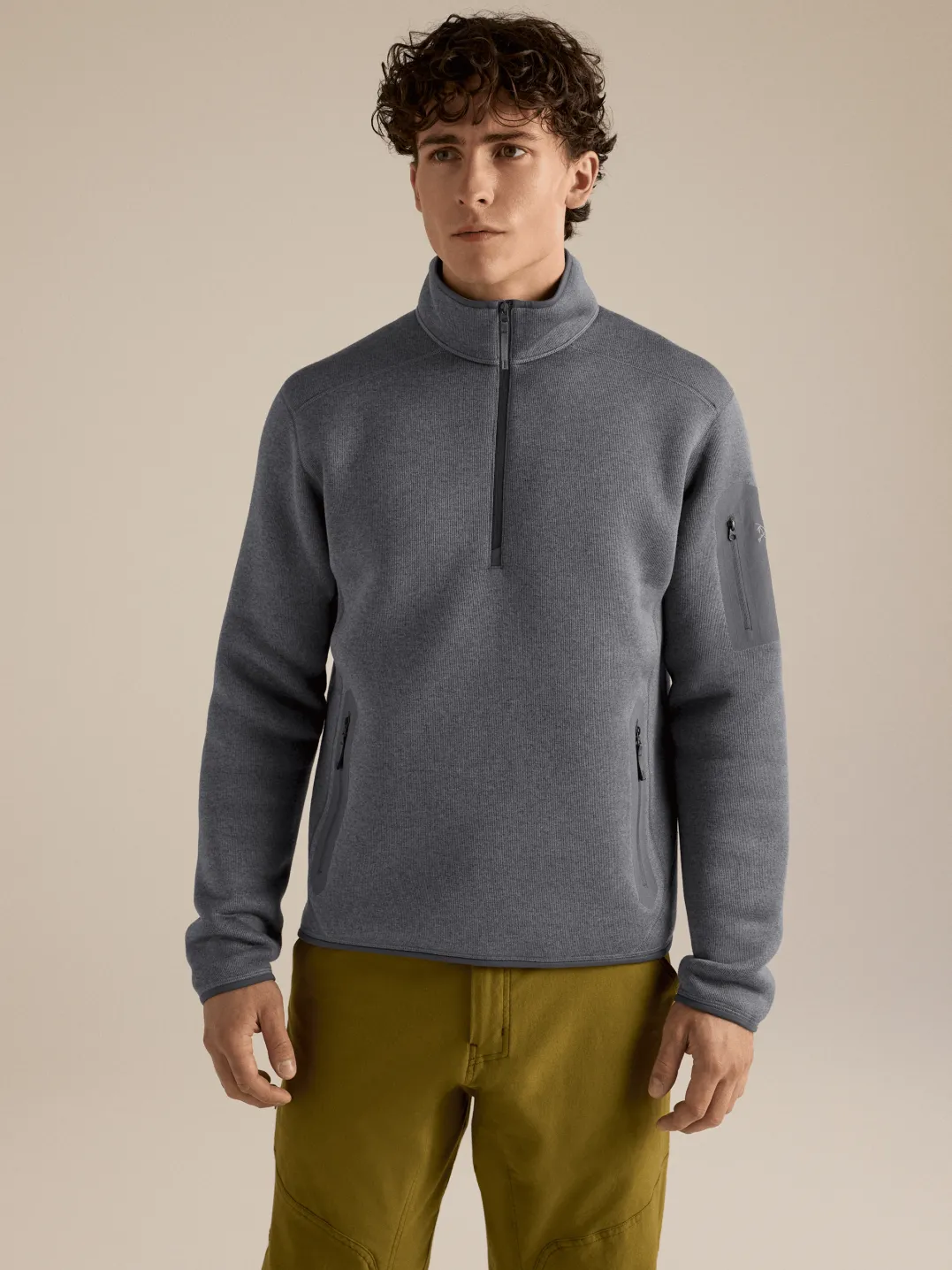 Arc'teryx Men's Covert 1/2 Zip Neck Void Heather