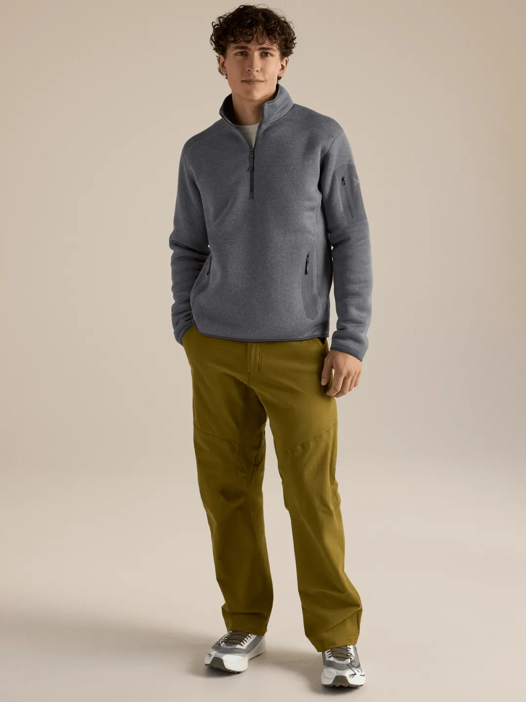 Arc'teryx Men's Covert 1/2 Zip Neck Void Heather
