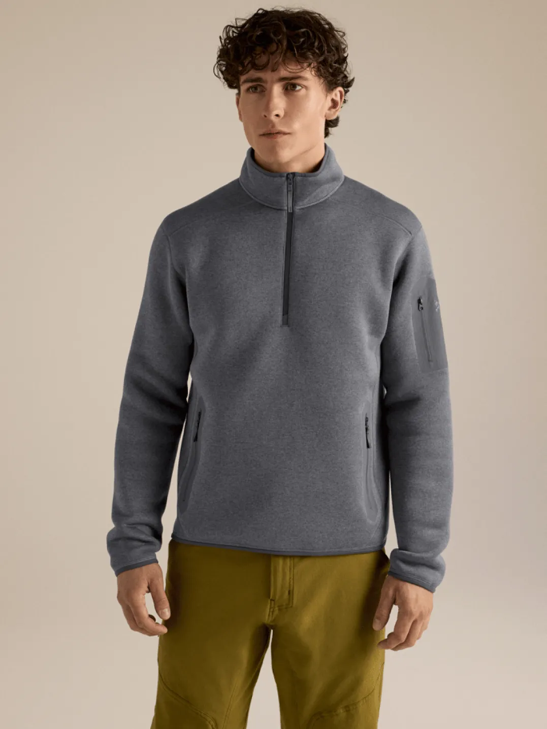 Arc'teryx Men's Covert 1/2 Zip Neck Void Heather