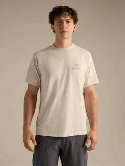 Arc'teryx Men's Kragg SL Cotton Bird Word Short Sleeve Shirt Sea Salt/Mongoose