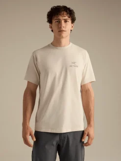 Arc'teryx Men's Kragg SL Cotton Bird Word Short Sleeve Shirt Sea Salt/Mongoose