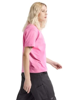 Arc'teryx Women's Kragg Cotton Little Bird Crew Short Sleeve Shirt Pineberry