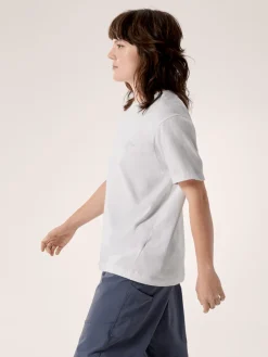 Arc'teryx Women's Kragg Cotton Little Bird Crew Short Sleeve Shirt White Light/White
