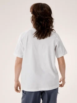 Arc'teryx Women's Kragg Cotton Little Bird Crew Short Sleeve Shirt White Light/White