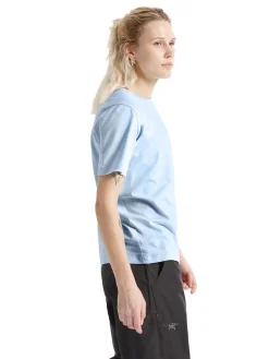 Arc'teryx Women's Kragg Sl Cotton Emblem Crew Shortsleeve Alpine Blue