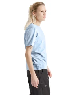 Arc'teryx Women's Kragg Sl Cotton Emblem Crew Shortsleeve Alpine Blue
