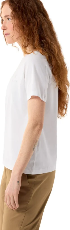 Arc'teryx Women's Kragg Sl Cotton Emblem Crew Shortsleeve White Light