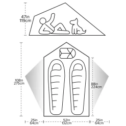 Big Agnes String Ridge VST 2.5 Asphalt/mint Leaf