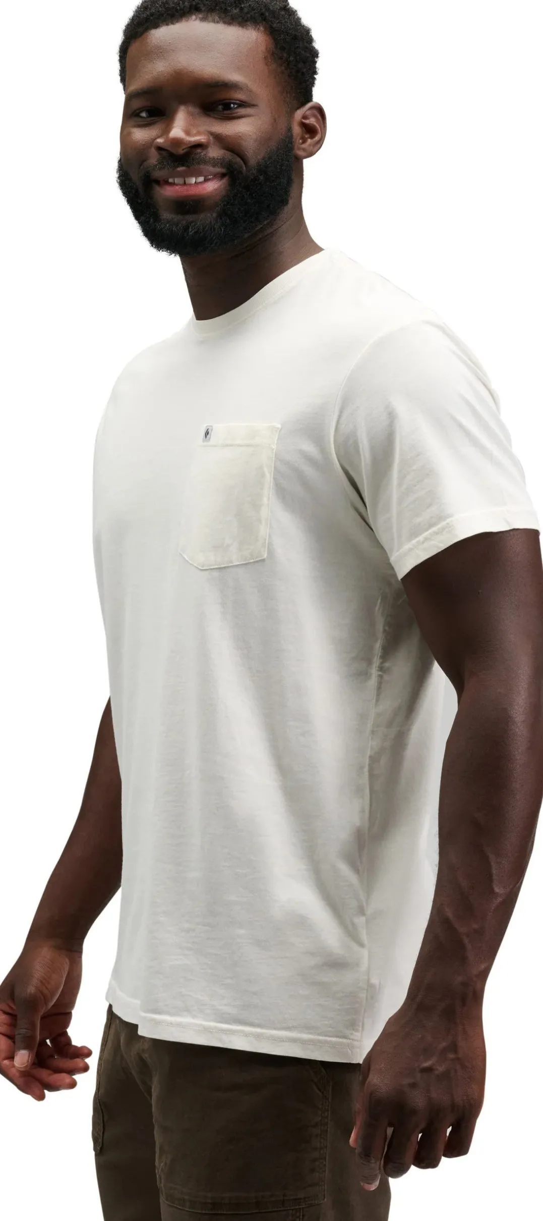 Black Diamond M Diamond Patch SS Pocket Tee Off White