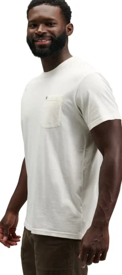Black Diamond M Diamond Patch SS Pocket Tee Off White