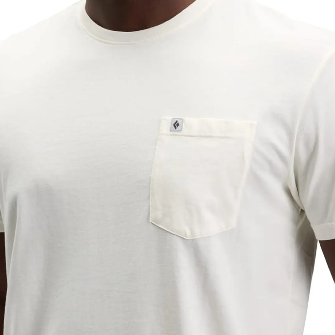 Black Diamond M Diamond Patch SS Pocket Tee Off White
